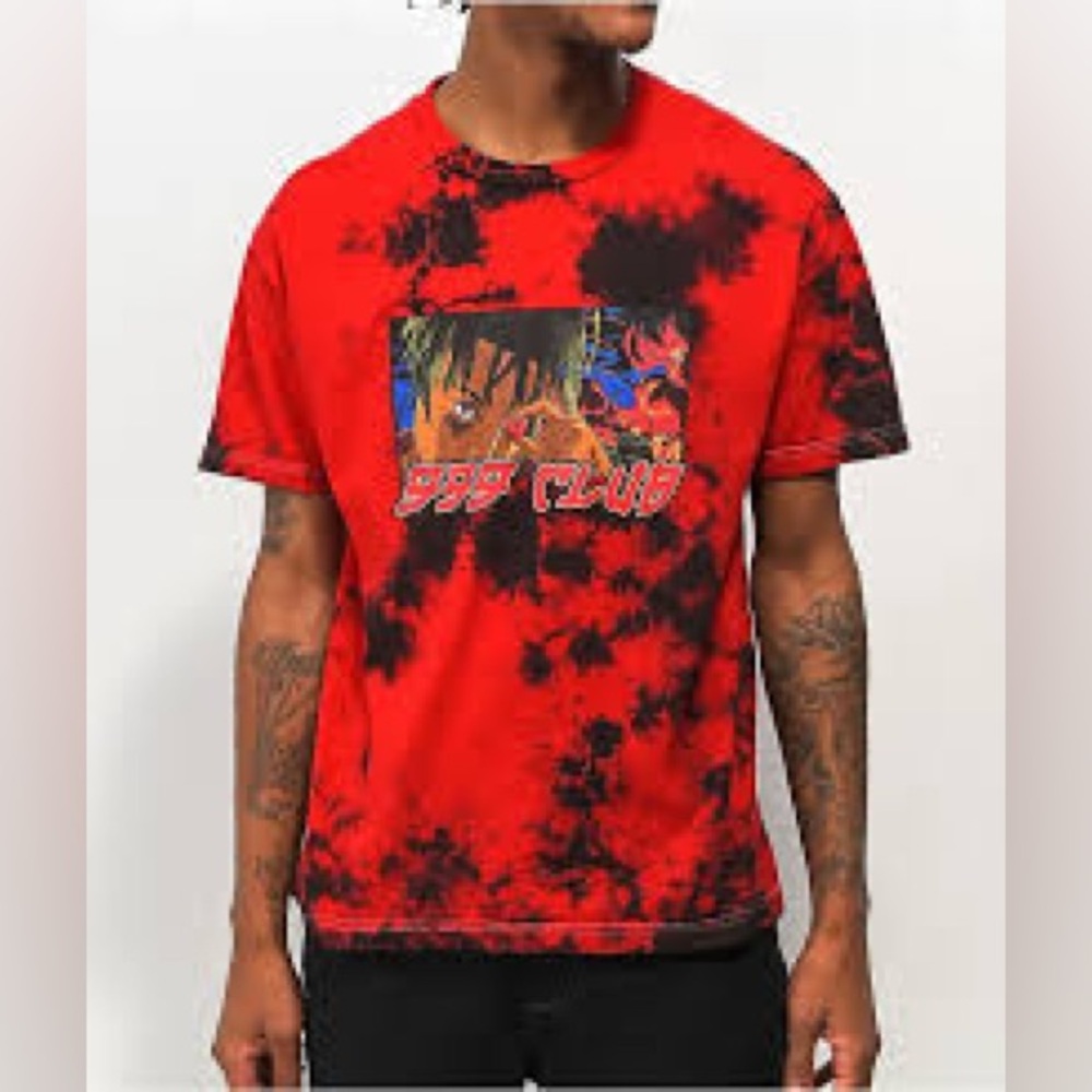 Red and Black Graphic Tee
